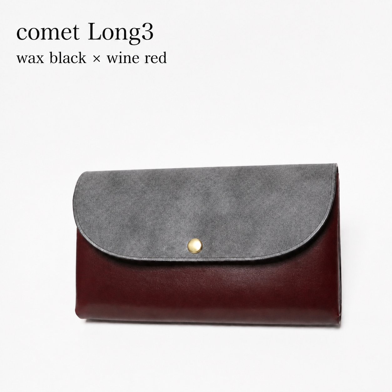 comet Long3 spacious long wallet handmade leather product view