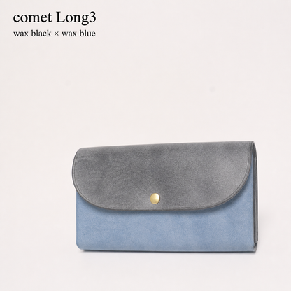 comet Long3 spacious long wallet handmade leather product view 45