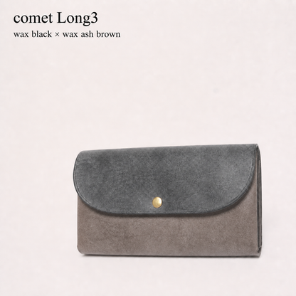 comet Long3 spacious long wallet handmade leather product view 46