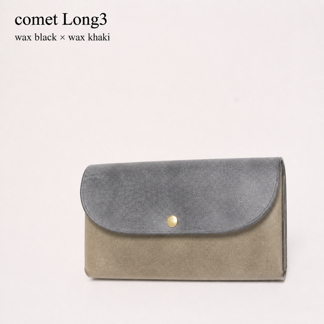 comet Long3 spacious long wallet handmade leather product view