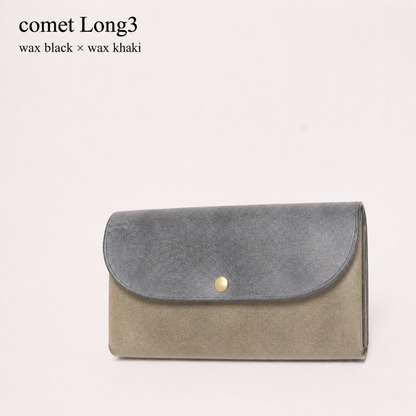 comet Long3 spacious long wallet handmade leather product view 47