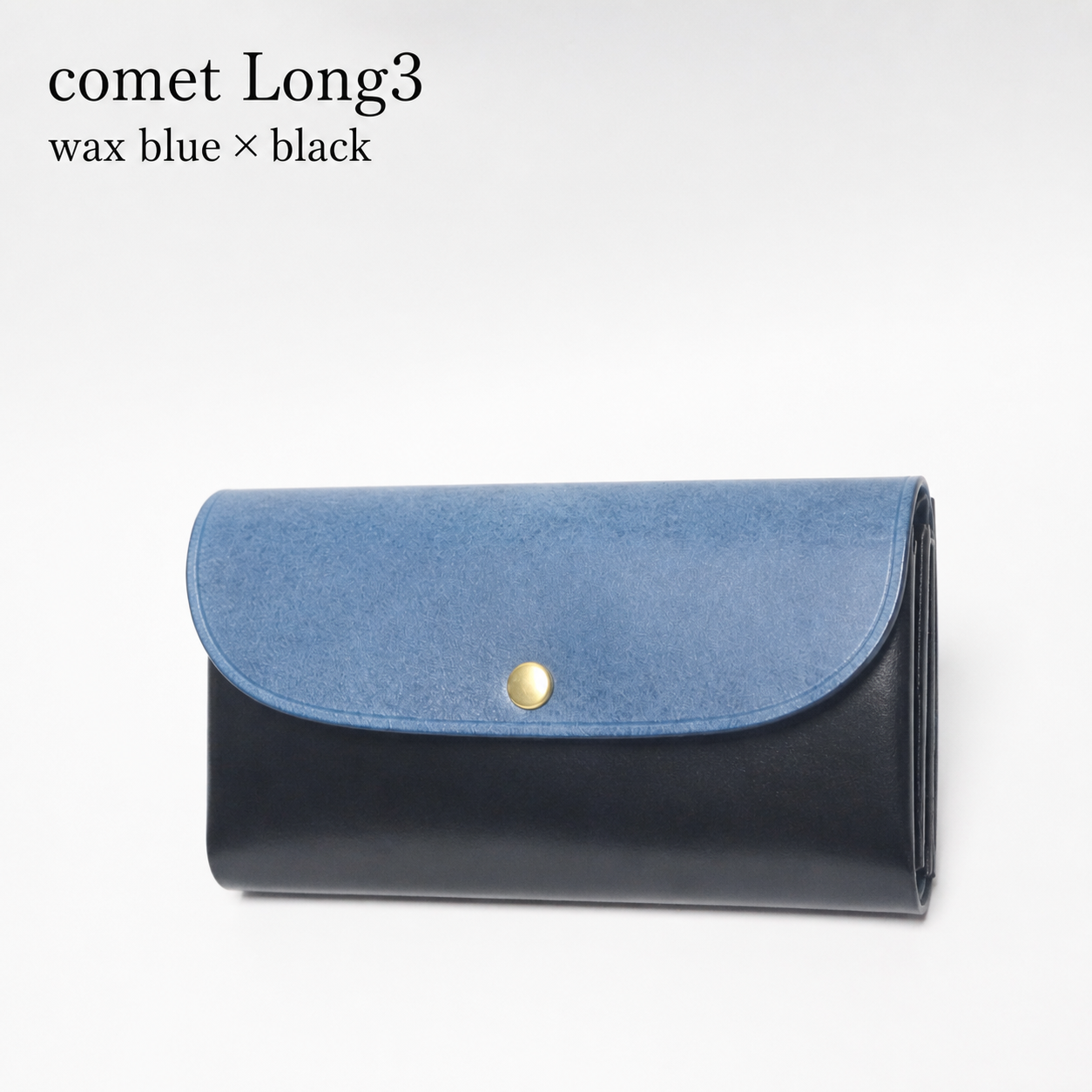 comet Long3 spacious long wallet handmade leather product view