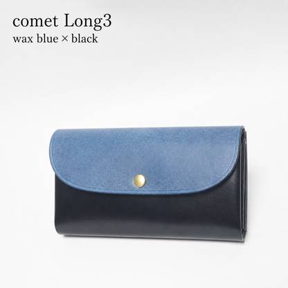 comet Long3 spacious long wallet handmade leather product view 48