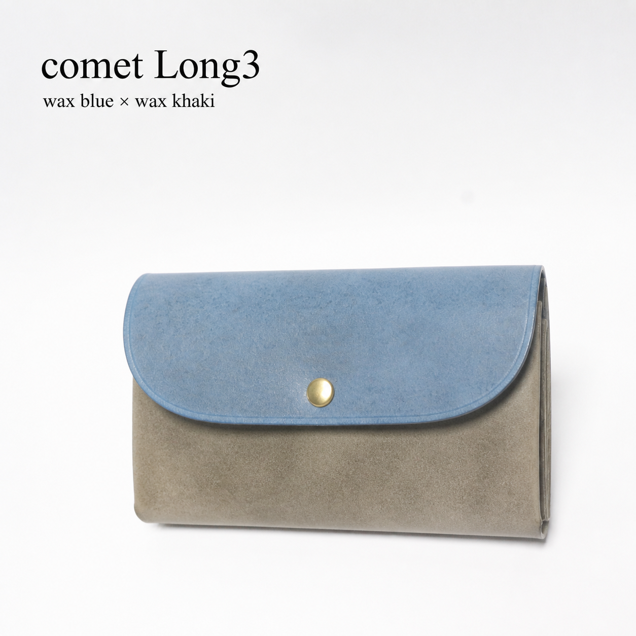 comet Long3 spacious long wallet handmade leather product view