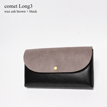 comet Long3 spacious long wallet handmade leather product view 56