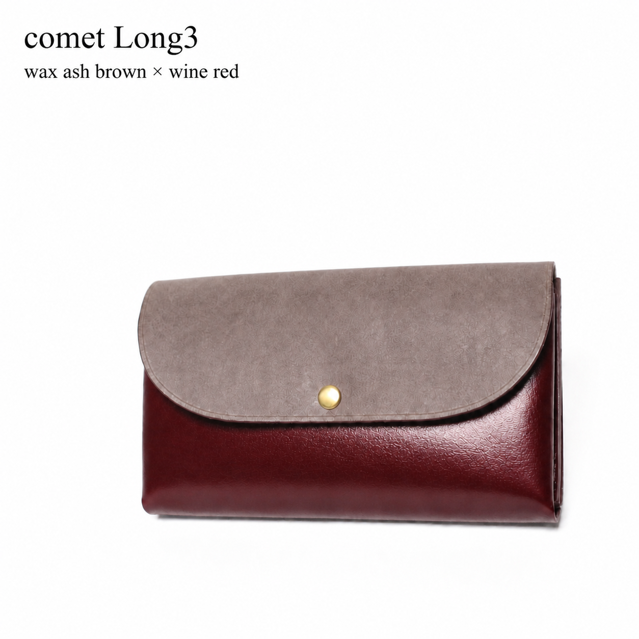 comet Long3 spacious long wallet handmade leather product view