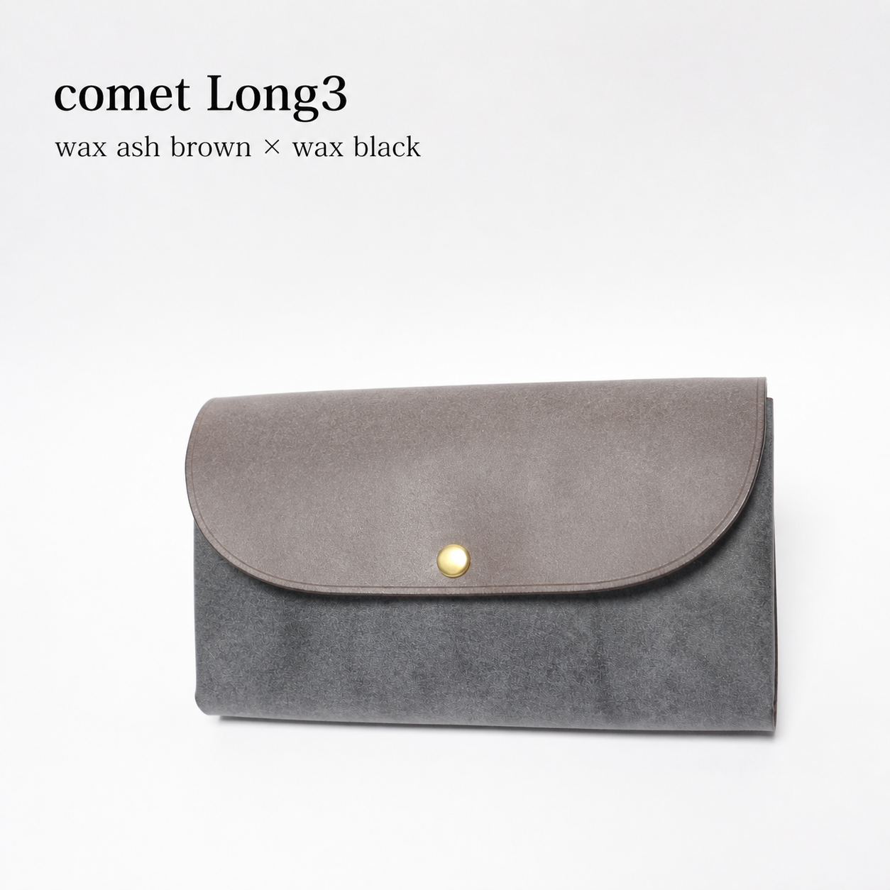 comet Long3 spacious long wallet handmade leather product view