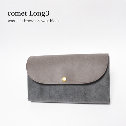 comet Long3 spacious long wallet handmade leather product view 60