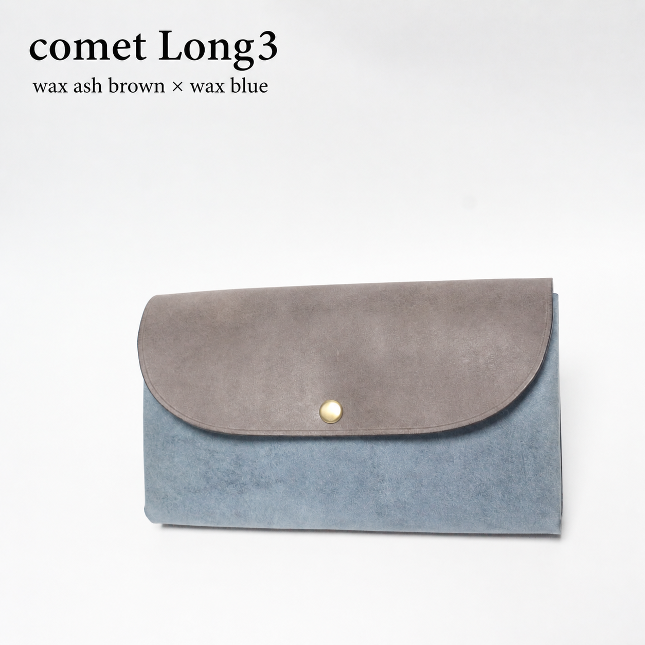 comet Long3 spacious long wallet handmade leather product view