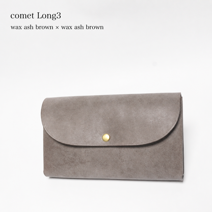 comet Long3 spacious long wallet handmade leather product view 62