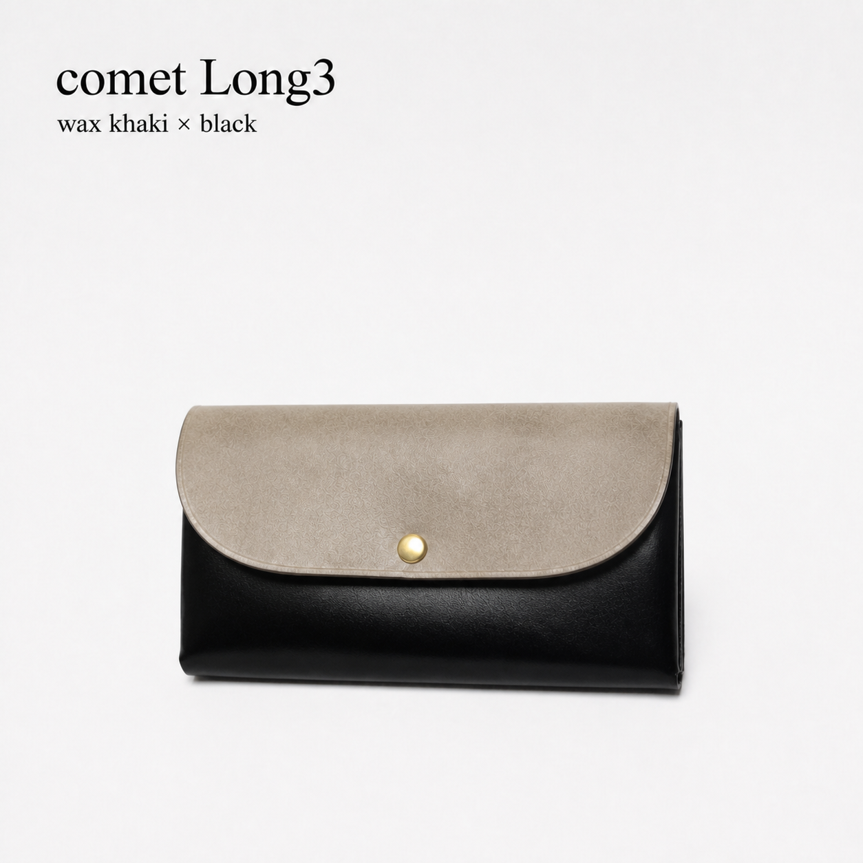 comet Long3 spacious long wallet handmade leather product view