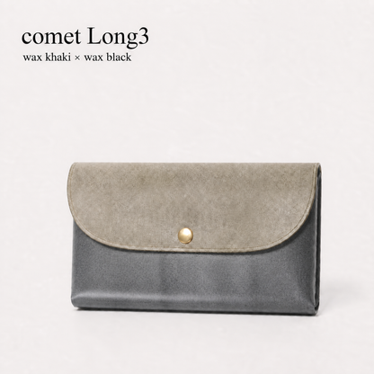 comet Long3 spacious long wallet handmade leather product view 68