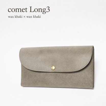 comet Long3 spacious long wallet handmade leather product view 71