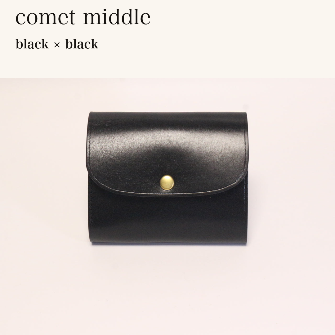 MINCHO-EN-2026-07-30|8438069461147|46753750057115|comet middle|black|black 本革財布・革小物 しぜんのしるし