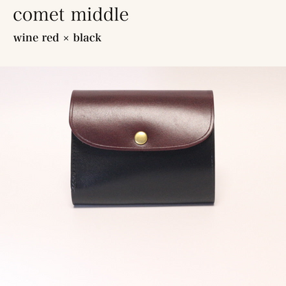 MINCHO-EN-2026-07-30|8438069461147|46753750319259|comet middle|wine red|black 本革財布・革小物 しぜんのしるし