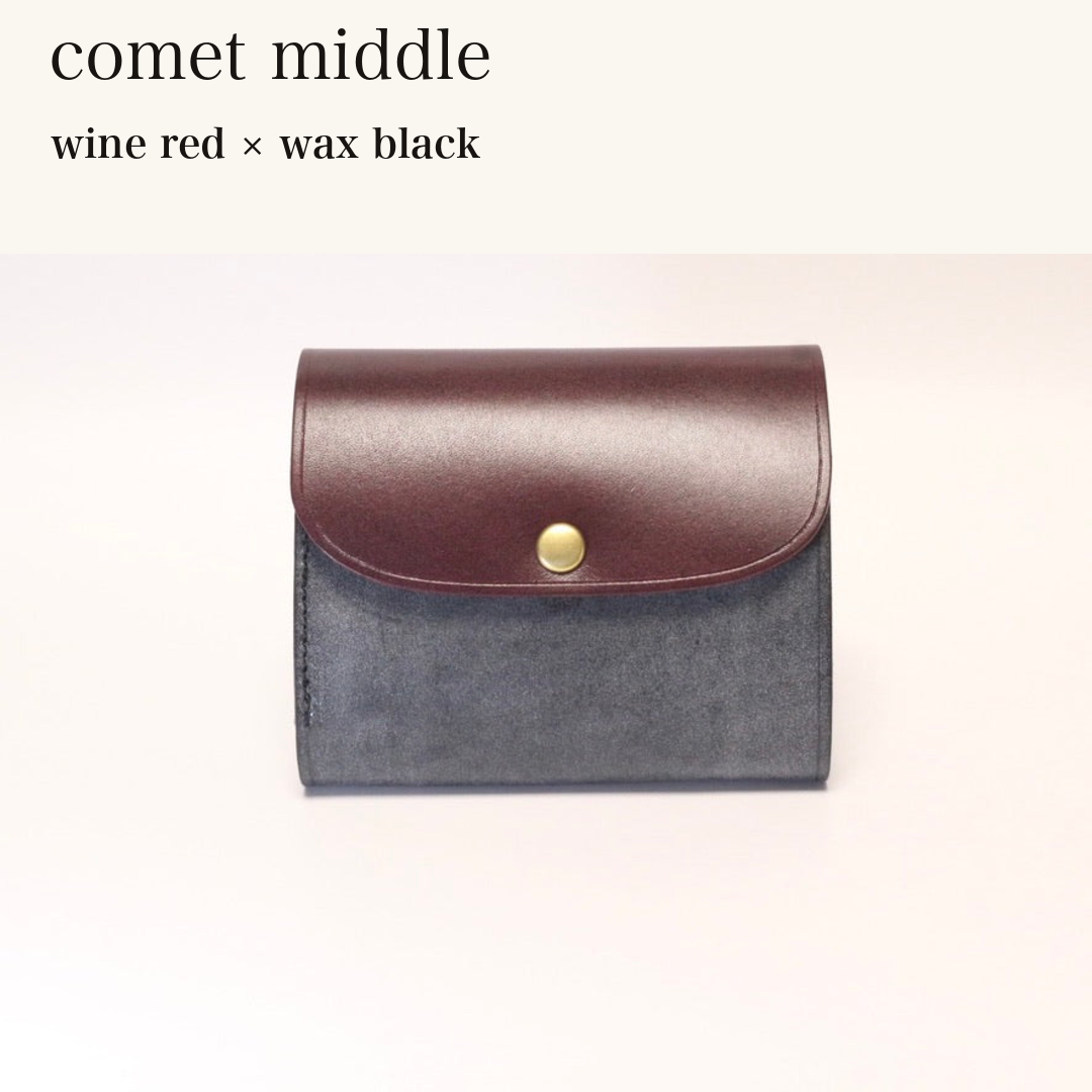 MINCHO-EN-2026-07-30|8438069461147|46753750417563|comet middle|wine red|wax black 本革財布・革小物 しぜんのしるし