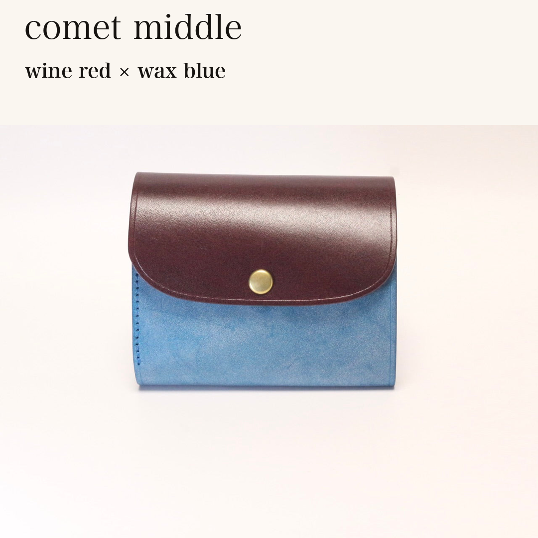 MINCHO-EN-2026-07-30|8438069461147|46753750450331|comet middle|wine red|wax blue 本革財布・革小物 しぜんのしるし