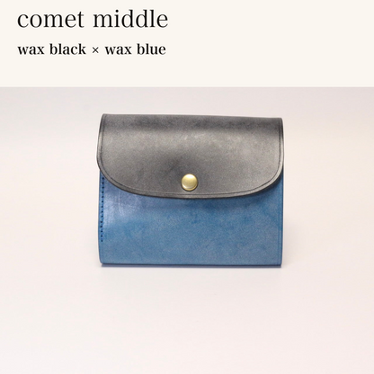 MINCHO-EN-2026-07-30|8438069461147|46753750974619|comet middle|wax black|wax blue 本革財布・革小物 しぜんのしるし
