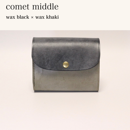 MINCHO-EN-2026-07-30|8438069461147|46753751072923|comet middle|wax black|wax khaki 本革財布・革小物 しぜんのしるし