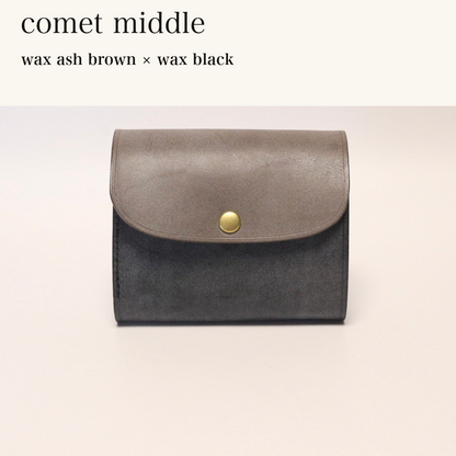 MINCHO-EN-2026-07-30|8438069461147|46753751728283|comet middle|wax ash brown|wax black 本革財布・革小物 しぜんのしるし