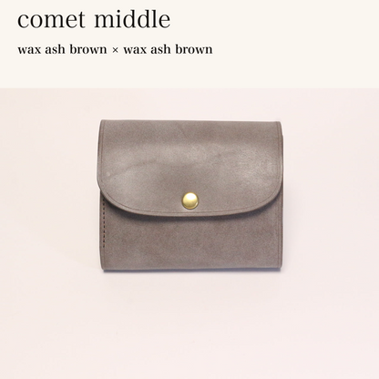 MINCHO-EN-2026-07-30|8438069461147|46753751826587|comet middle|wax ash brown|wax ash brown 本革財布・革小物 しぜんのしるし