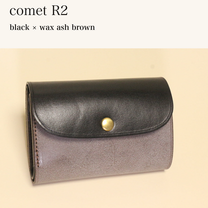 BICOLOR-MINCHO-EN-2026-07-30|7220004880539|46753752383643|comet R2|black|wax ash brown 本革財布・革小物 しぜんのしるし