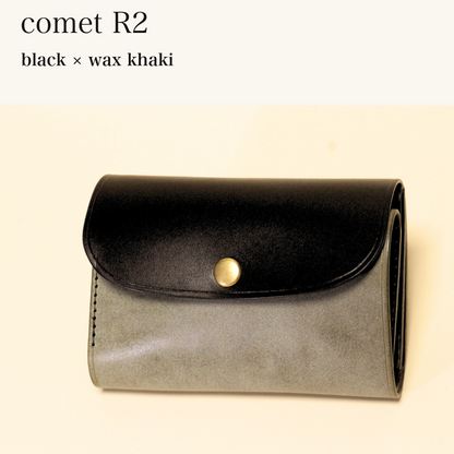 BICOLOR-MINCHO-EN-2026-07-30|7220004880539|46753752416411|comet R2|black|wax khaki 本革財布・革小物 しぜんのしるし