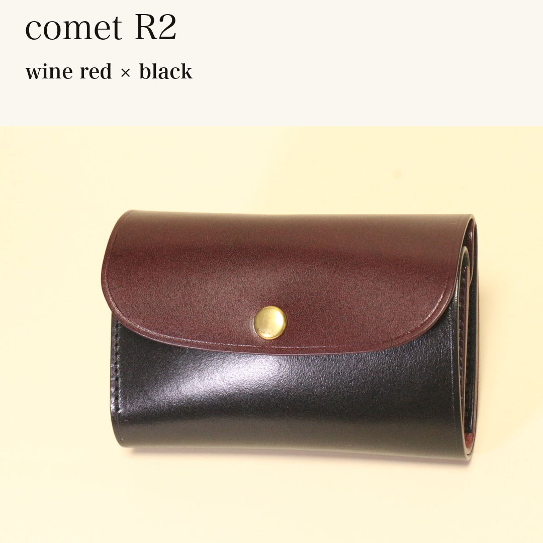 BICOLOR-MINCHO-EN-2026-07-30|7220004880539|46753752449179|comet R2|wine red|black 本革財布・革小物 しぜんのしるし