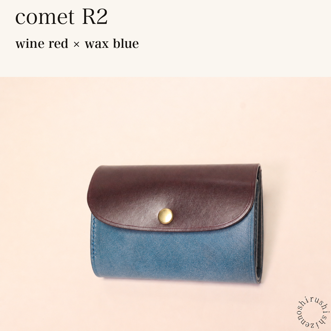 BICOLOR-MINCHO-EN-2026-07-30|7220004880539|46753752580251|comet R2|wine red|wax blue 本革財布・革小物 しぜんのしるし