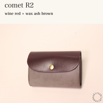 BICOLOR-MINCHO-EN-2026-07-30|7220004880539|46753752645787|comet R2|wine red|wax ash brown 本革財布・革小物 しぜんのしるし