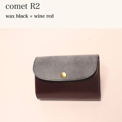 BICOLOR-MINCHO-EN-2026-07-30|7220004880539|46753753006235|comet R2|wax black|wine red 本革財布・革小物 しぜんのしるし