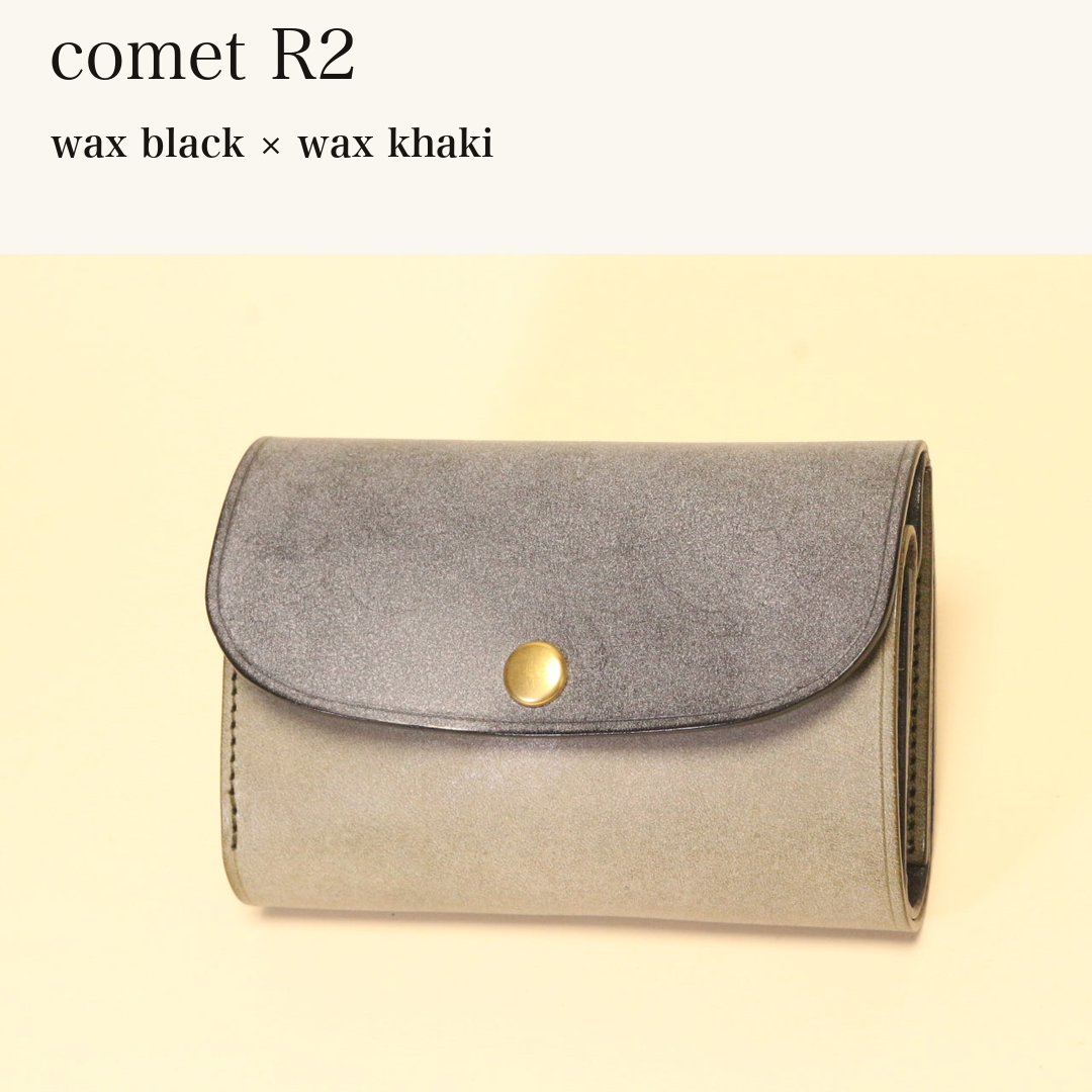 BICOLOR-MINCHO-EN-2026-07-30|7220004880539|46753753202843|comet R2|wax black|wax khaki 本革財布・革小物 しぜんのしるし