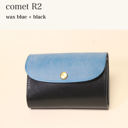 BICOLOR-MINCHO-EN-2026-07-30|7220004880539|46753753235611|comet R2|wax blue|black 本革財布・革小物 しぜんのしるし