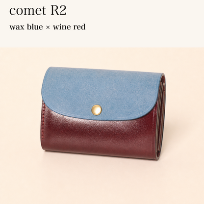 BICOLOR-MINCHO-EN-2026-07-30|7220004880539|46753753268379|comet R2|wax blue|wine red 本革財布・革小物 しぜんのしるし