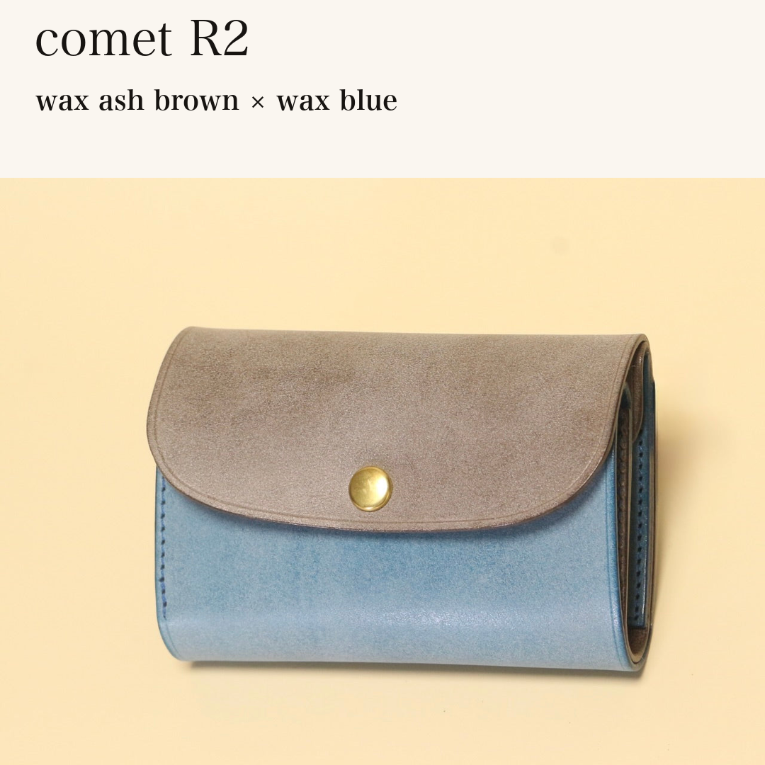 BICOLOR-MINCHO-EN-2026-07-30|7220004880539|46753753890971|comet R2|wax ash brown|wax blue 本革財布・革小物 しぜんのしるし