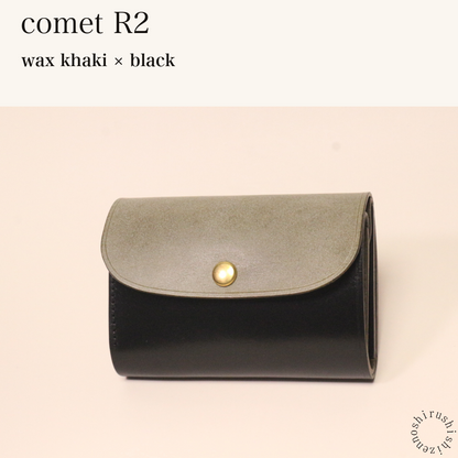 BICOLOR-MINCHO-EN-2026-07-30|7220004880539|46753754022043|comet R2|wax khaki|black 本革財布・革小物 しぜんのしるし