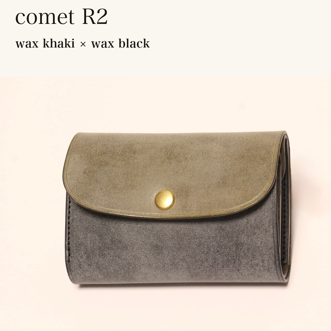 BICOLOR-MINCHO-EN-2026-07-30|7220004880539|46753754120347|comet R2|wax khaki|wax black 本革財布・革小物 しぜんのしるし