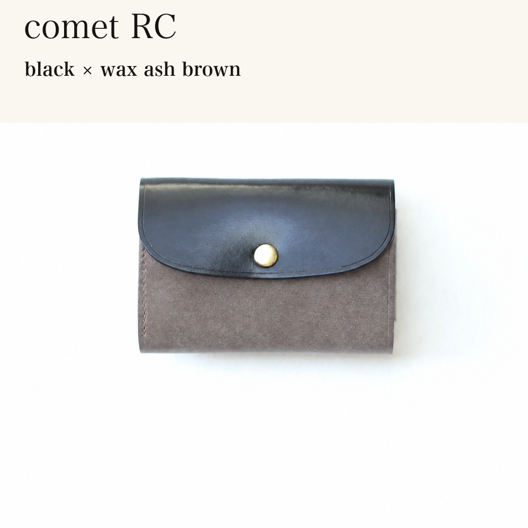MINCHO-EN-2026-07-30|7214802993307|46753754480795|comet RC|black|wax ash brown 本革財布・革小物 しぜんのしるし