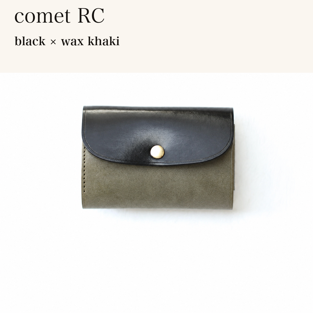 MINCHO-EN-2026-07-30|7214802993307|46753754513563|comet RC|black|wax khaki 本革財布・革小物 しぜんのしるし