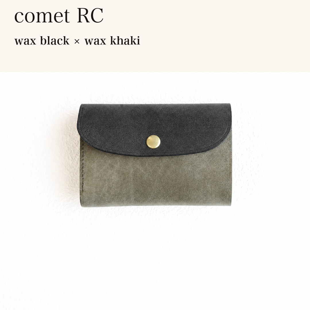 MINCHO-EN-2026-07-30|7214802993307|46753755299995|comet RC|wax black|wax khaki 本革財布・革小物 しぜんのしるし