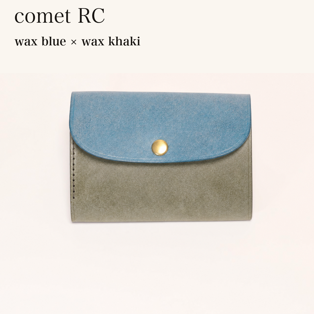 MINCHO-EN-2026-07-30|7214802993307|46753755562139|comet RC|wax blue|wax khaki 本革財布・革小物 しぜんのしるし