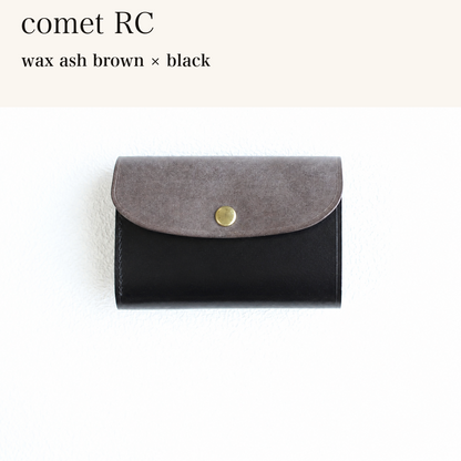 MINCHO-EN-2026-07-30|7214802993307|46753755857051|comet RC|wax ash brown|black 本革財布・革小物 しぜんのしるし