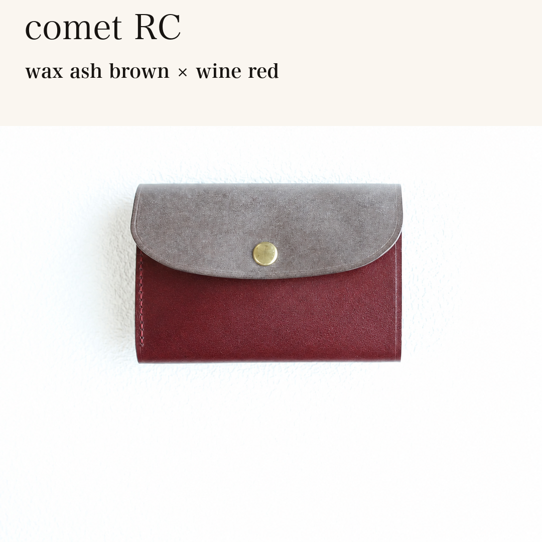 MINCHO-EN-2026-07-30|7214802993307|46753755889819|comet RC|wax ash brown|wine red 本革財布・革小物 しぜんのしるし