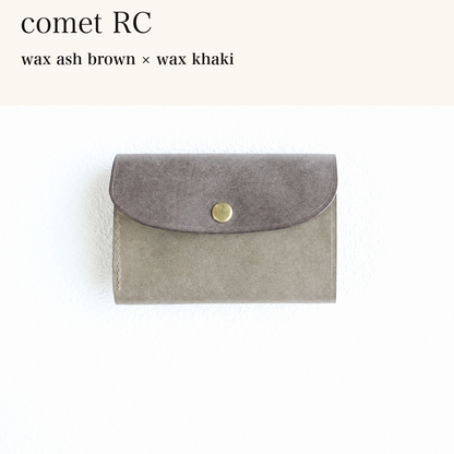 MINCHO-EN-2026-07-30|7214802993307|46753756086427|comet RC|wax ash brown|wax khaki 本革財布・革小物 しぜんのしるし