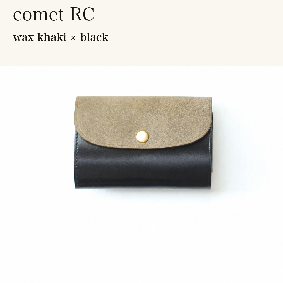 MINCHO-EN-2026-07-30|7214802993307|46753756119195|comet RC|wax khaki|black 本革財布・革小物 しぜんのしるし