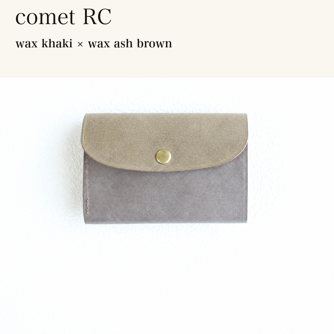 MINCHO-EN-2026-07-30|7214802993307|46753756315803|comet RC|wax khaki|wax ash brown 本革財布・革小物 しぜんのしるし
