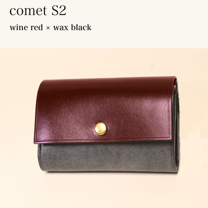 MINCHO-EN-2026-07-30|7828211073179|46753756774555|comet S2|wine red|wax black 本革財布・革小物 しぜんのしるし