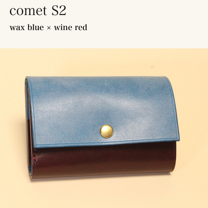 MINCHO-EN-2026-07-30|7828211073179|46753757495451|comet S2|wax blue|wine red 本革財布・革小物 しぜんのしるし
