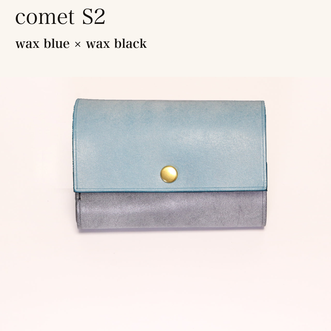 MINCHO-EN-2026-07-30|7828211073179|46753757560987|comet S2|wax blue|wax black 本革財布・革小物 しぜんのしるし