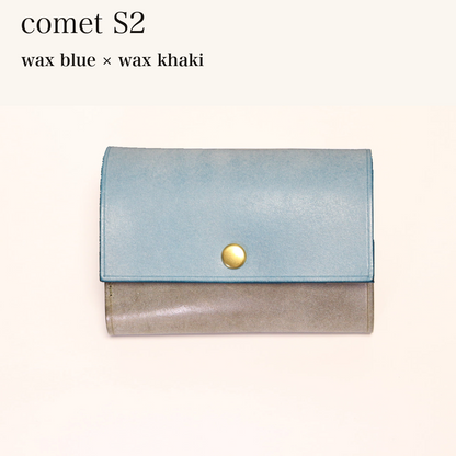 MINCHO-EN-2026-07-30|7828211073179|46753757692059|comet S2|wax blue|wax khaki 本革財布・革小物 しぜんのしるし
